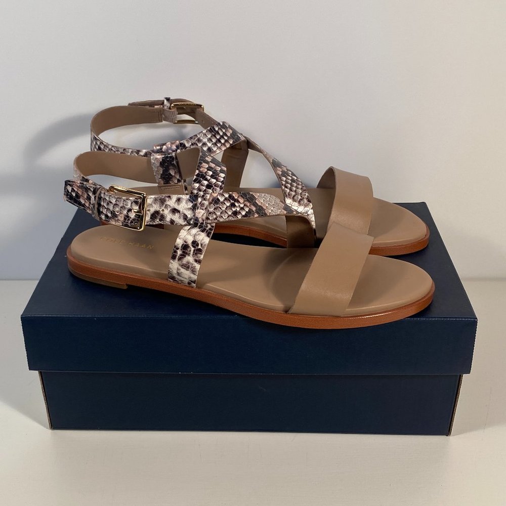Cole Haan Findra Python Sandals Women 8 B